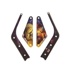 Stern Iron Maiden Pro Slingshot & Return Lane Plastic Set